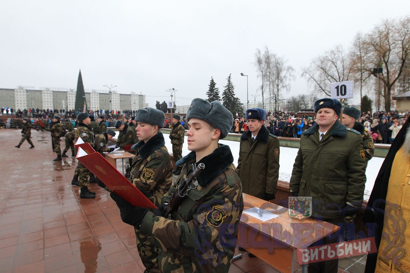 В Витебске воины 103-й отдельной гвардейской мобильной бригады приняли присягу